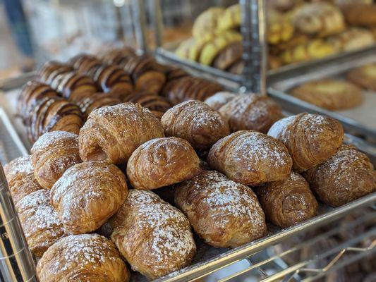 Assorted croissants and other pastries