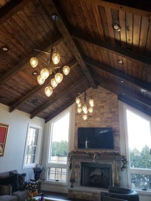 Reddington designs, Stacy's selection of light fixtures