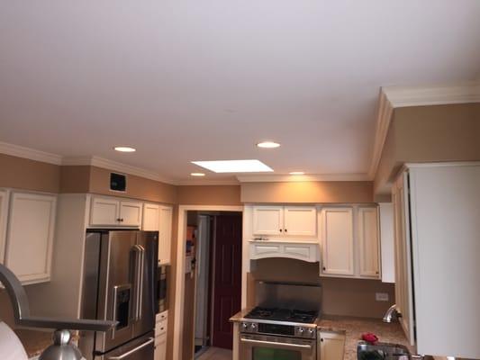 Crown Molding in kitchen around Soffits