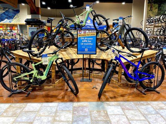 Bike shop at Katy Mills Mall, Santa Cruz Bikes