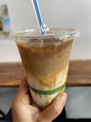 Caramel coffee jelly drink