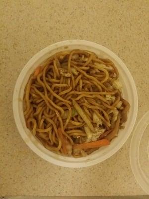 Small chicken lo mein...