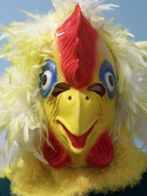 We R Fun Crazy Chicken Laid A Few Eggs In Life
$145 .00 Free Mylar Balloons, Live Singing With Music; Color Printed Message