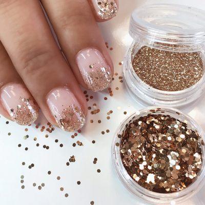 Ombre Glitter French