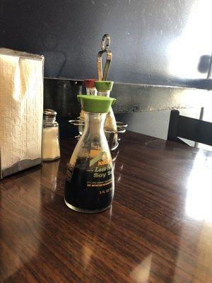 Soy sauce I was given, supposed to be "low sodium", definitely was not