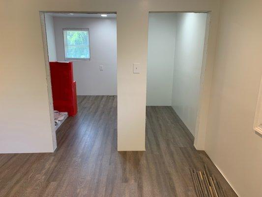 closet and bathroom