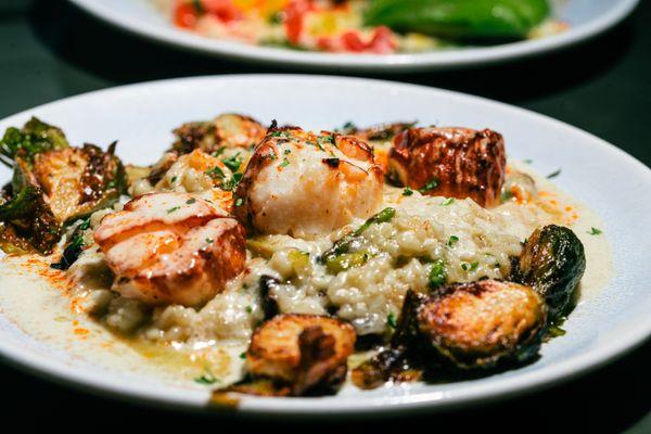 Scallops & Mushroom Risotto