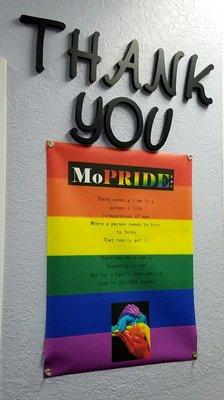 Thank you MoPRIDE! Our nonprofit that supports Central Valley Pride Center.