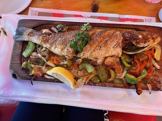 Roasted Whole Mediterranean Branzino