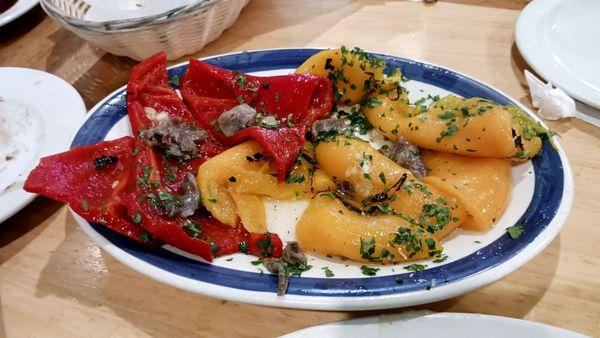 Roasted Peppers with anchovy