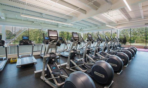 Treadmills on top floor of Champion Fitness Center.