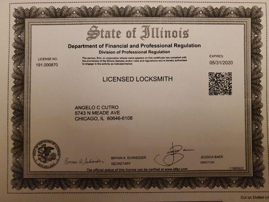 This is my business license.