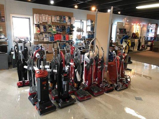 Areas largest selection of commercial vacuums