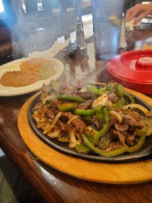 Steak fajitas