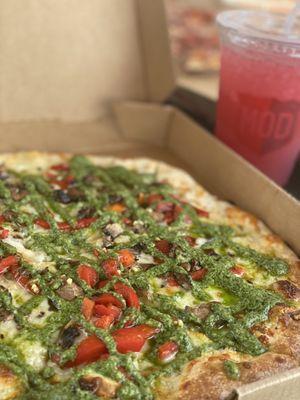 The Tristan w/ extra Pesto and lemonade.