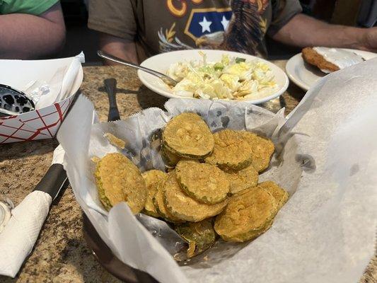 Fried pickle chips!