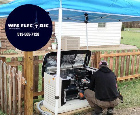 Rain or Shine, we are busy helping the Greater Cincinnati area with Home Standby Generator installations.