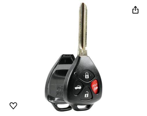 Toyota, Remote Key shell