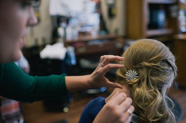 Wedding hair by Jennifer