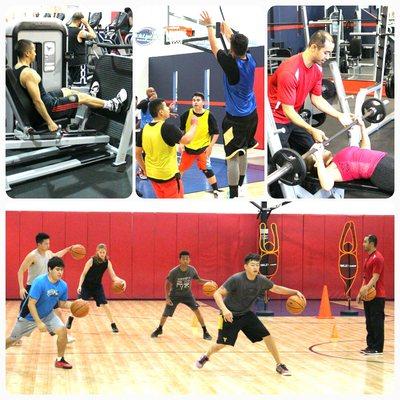 A basketball gym that offers full fitness center, officiated pickup basketball games, basketball boot camps, private training, and more...