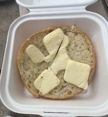 Plain Bagel with Butter