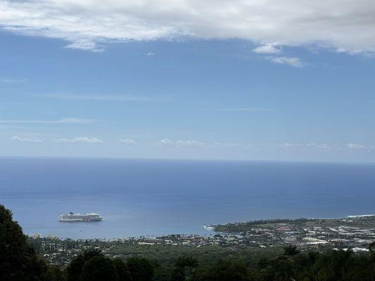 The beautiful view of Kona