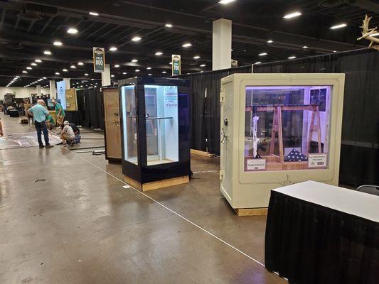 Two Security Safes with bulletproof glass.