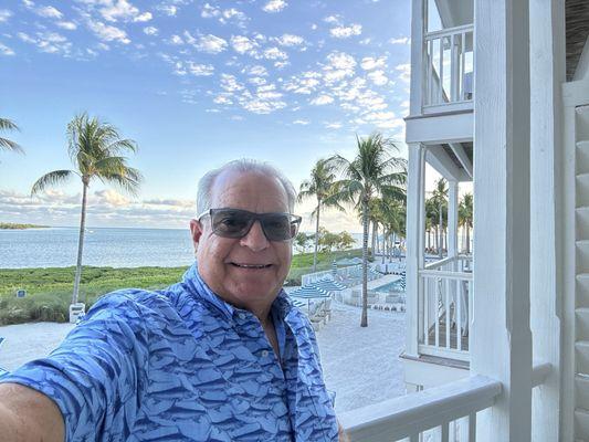 Room patio view of the Gulf.