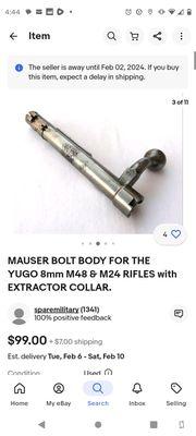 The cheapest alternative possible for a broken bolt, and guess what it doesn't fit. 300$ any one for a spare genuine. Sucks bad