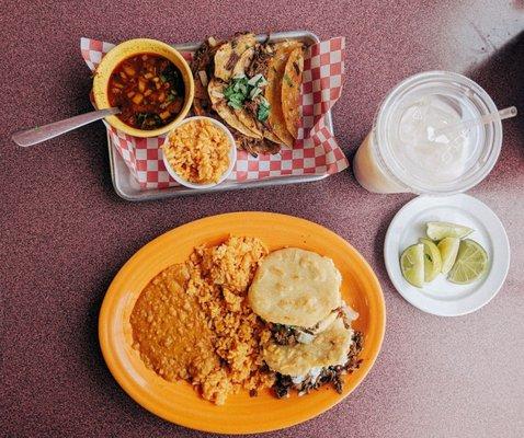 Gorditas and birria tacos!