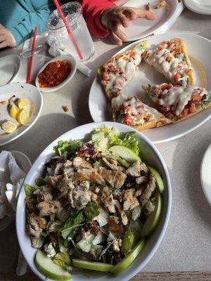 Ebbits field chicken salad - yum!!! Pesto bruschetta