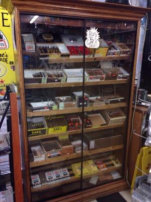 Great cigar section.