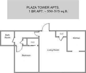 The standard one bedroom layout