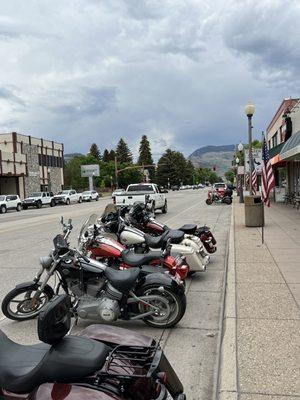 Harleys.