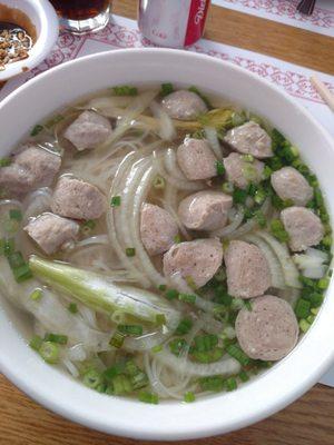 Meatball pho