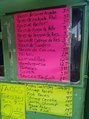 El menu