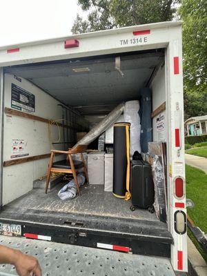 Truck packed efficiently!