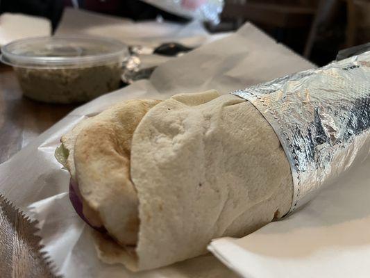 Lamb Adana Wrap and Baba Ganoush