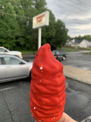 Cherry dipped cone