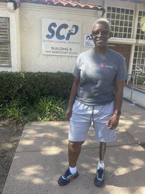 @ Southern California Prosthetics enjoying my new leg.