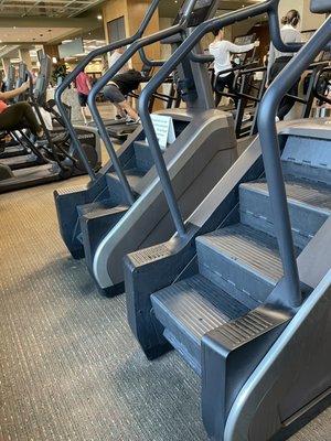 Three of ten stair machines broken during the busiest time of the year.