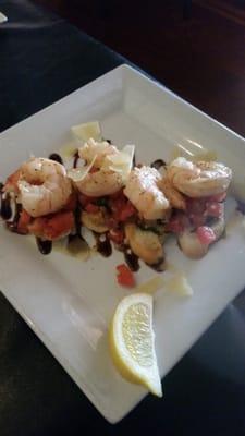 Shrimp Bruschetta appetizer