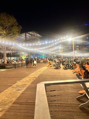 Boardwalk at night