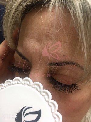 eyelash extensions cateye