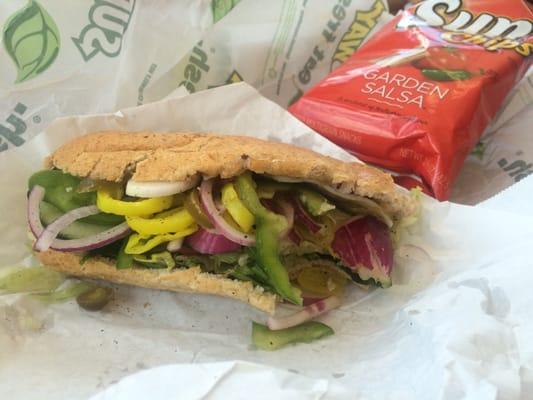 Latycia, The Sandwich Artist created this Veggie Delight masterpiece! YUM!