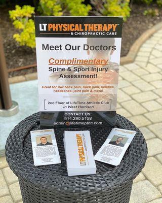 Complimentary Spine & Sports Injury Assessments for all New Patients! For Physical Therapy and Chiropractic