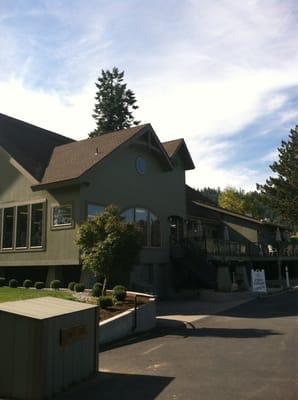 View of the clubhouse.