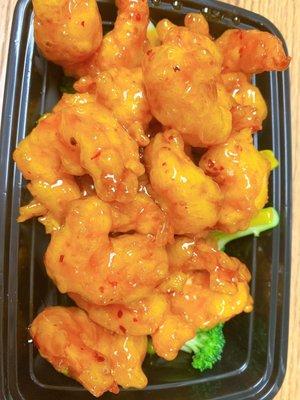 General Tso shrimps