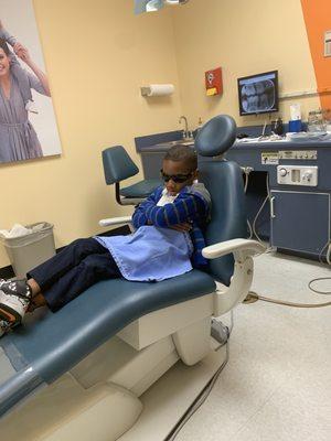 Franklin dental my son waiting for procedure