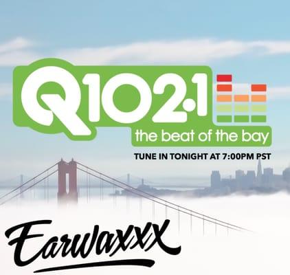 DJ EarwaxXx debut on @q102sf #radio